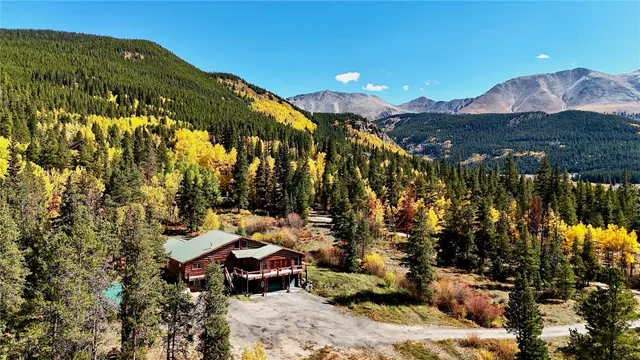 a view of a lake with a mountain