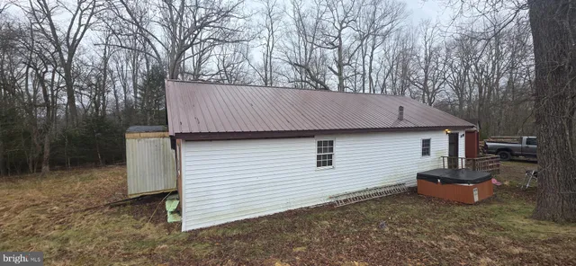 a backyard of a house