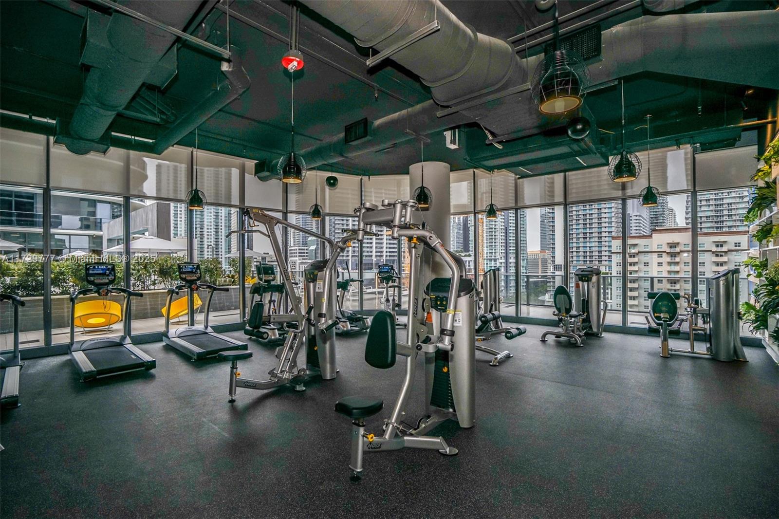 Brickell Miami, FL 33130 - Photo 17 of 24 a view of a room with gym equipment
