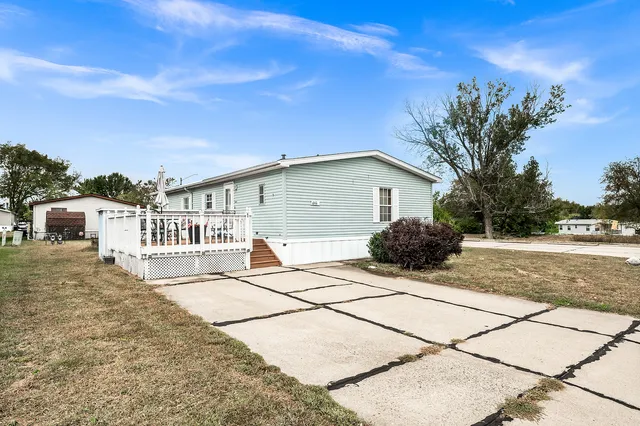 a view of a building with a window