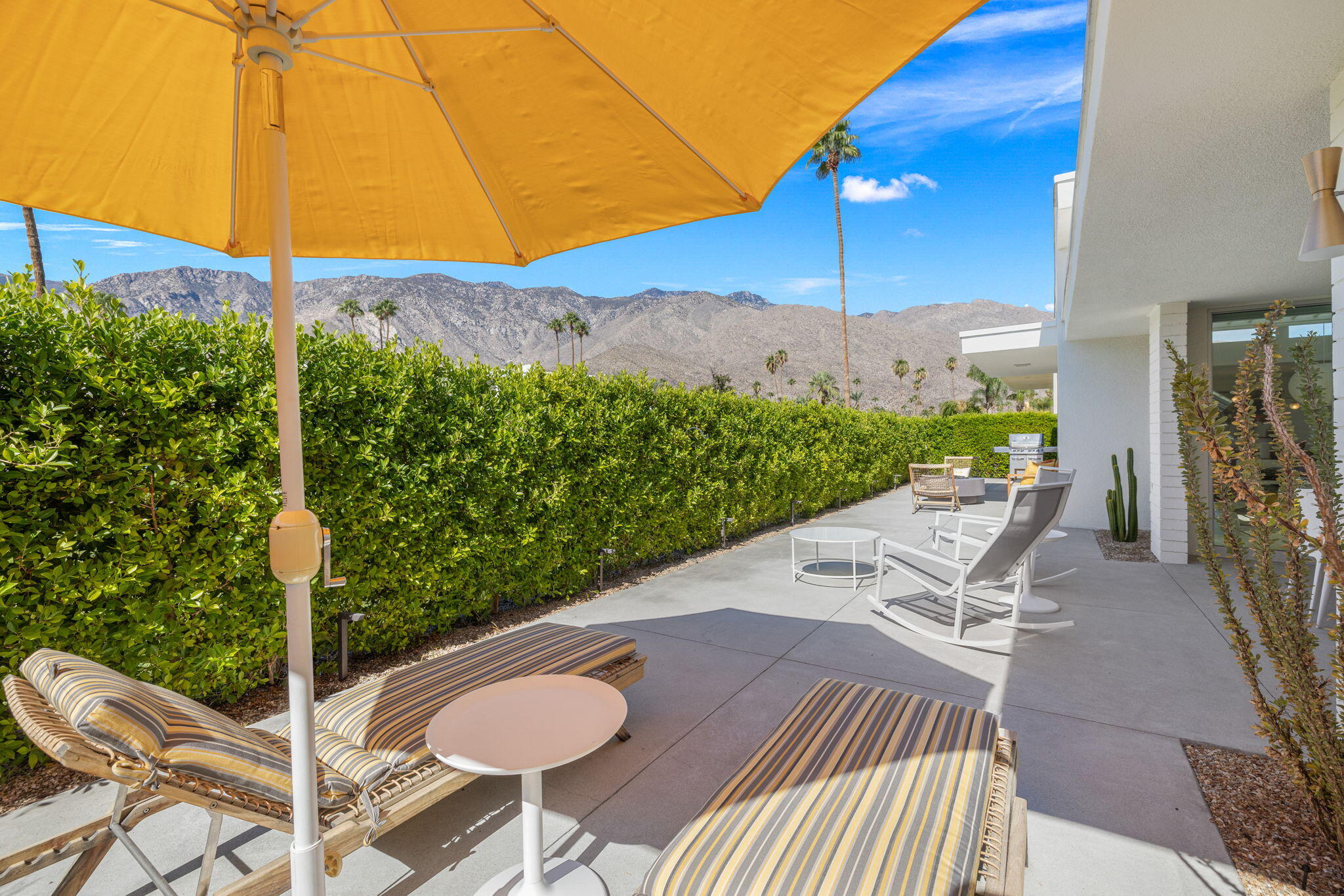 2691 Kings Road East Palm Springs, CA 92264 - Photo 34 of 45 a view of an outdoor space with seating area