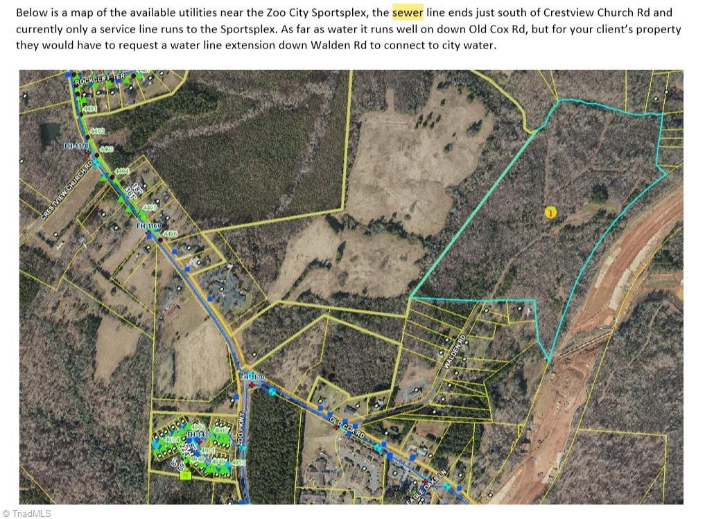 0 Walden Road Asheboro, NC 27205 - Photo 6 of 19 Utility Map