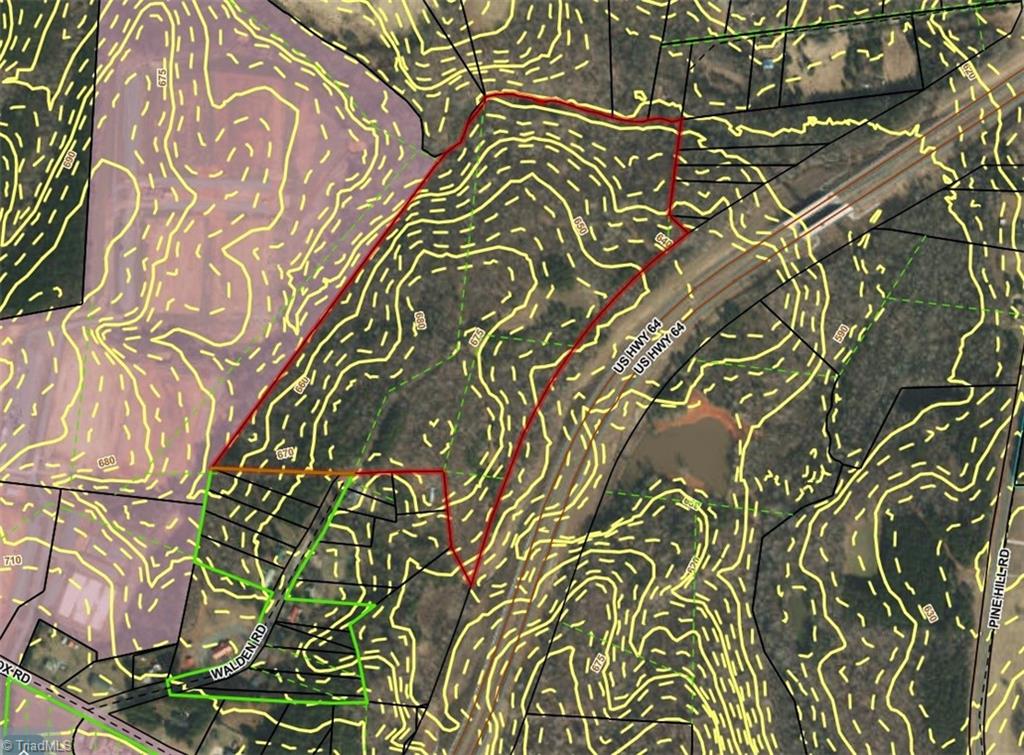 0 Walden Road Asheboro, NC 27205 - Photo 8 of 19 Topography Map