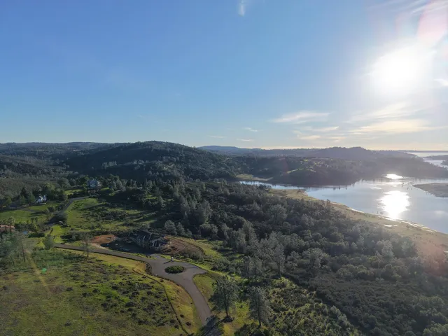a view of lake and mountain