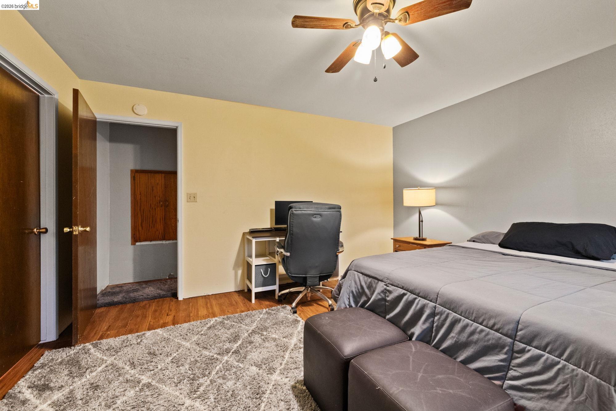 17851 Robin Road Twain Harte, CA 95383 - Photo 21 of 45 Bedroom featuring wood finished floors and a ceiling fan