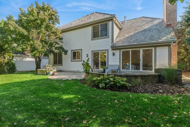 a house view with a garden space