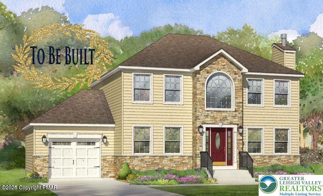 a view of front a house with a yard