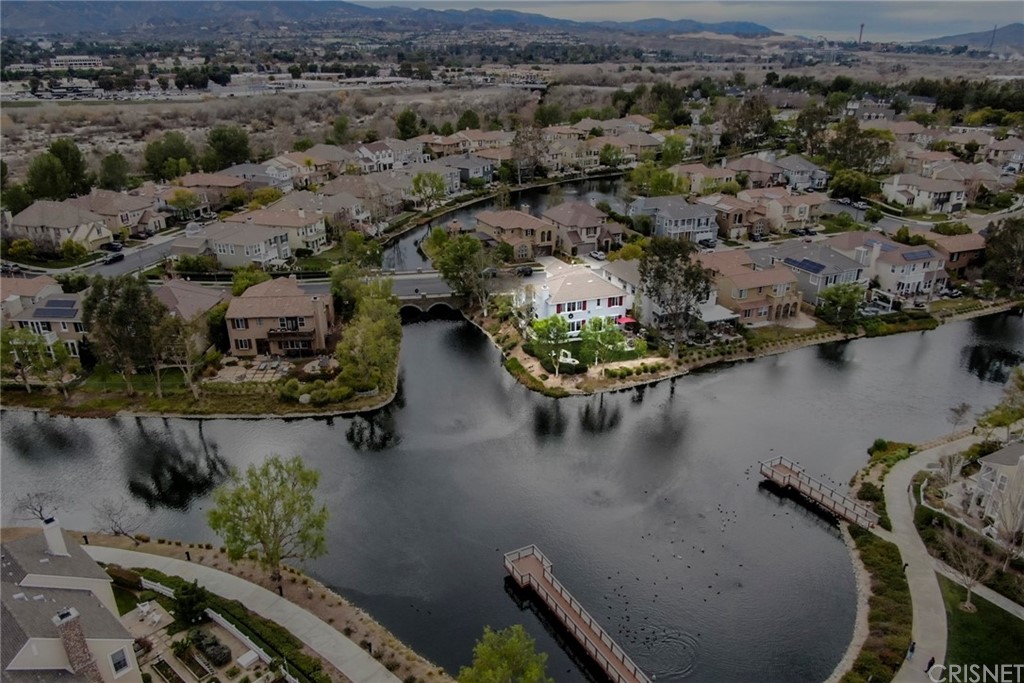 27016 Island Road Valencia, CA 91355 - Photo 51 of 53 an aerial view of a house with a lake view