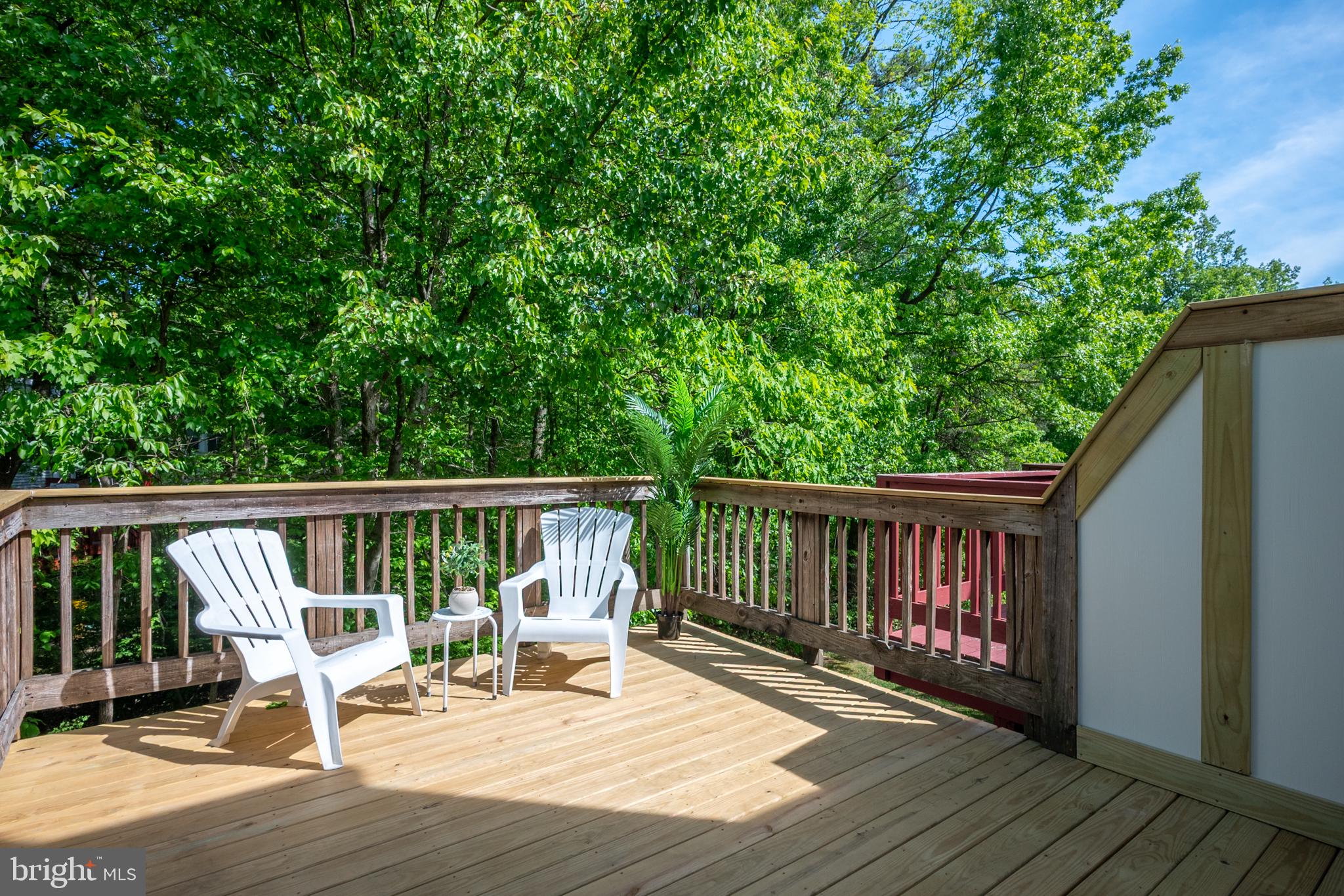 3418 Littleleaf Place Laurel, MD 20724 - Photo 24 of 31 Serene deck embraced by lush greenery.