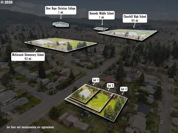 an aerial view of a kitchen with a table and chairs