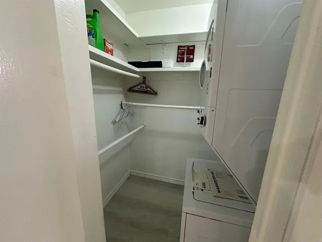 a view of walk in closet