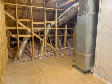 a view of a garage