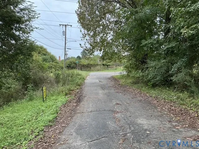 a view of a pathway both side of yard