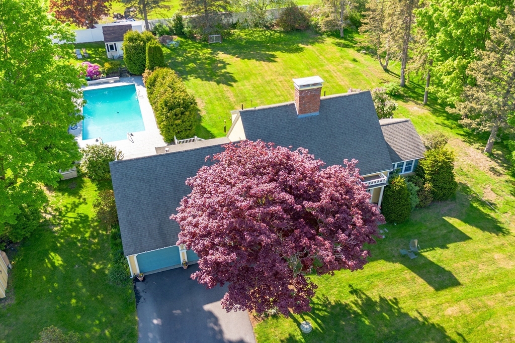 717 George Hill Road Lancaster, MA 01523 - Photo 8 of 36 an aerial view of a house with a yard