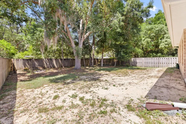 a house view with a outdoor space