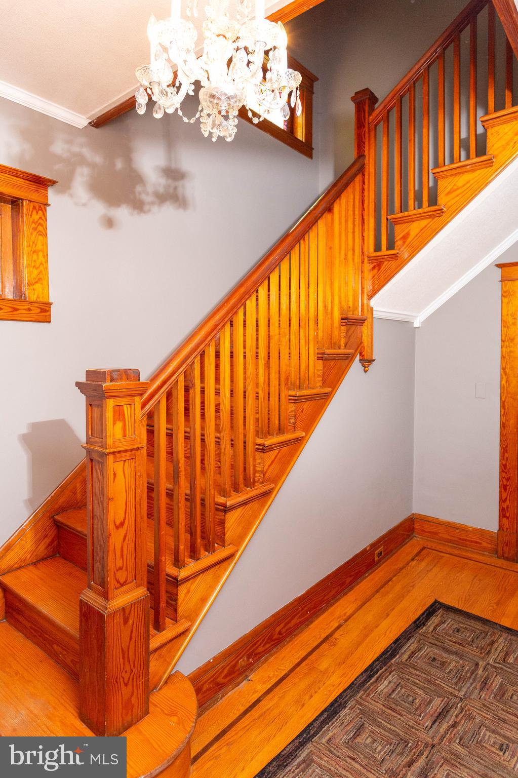 611 Elmwood Road Baltimore, MD 21206 - Photo 13 of 51 Stunning wood staircase