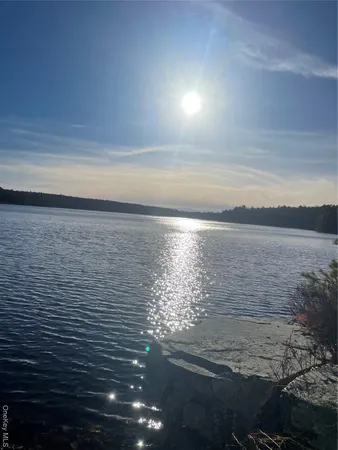 a view of outside space with an ocean view