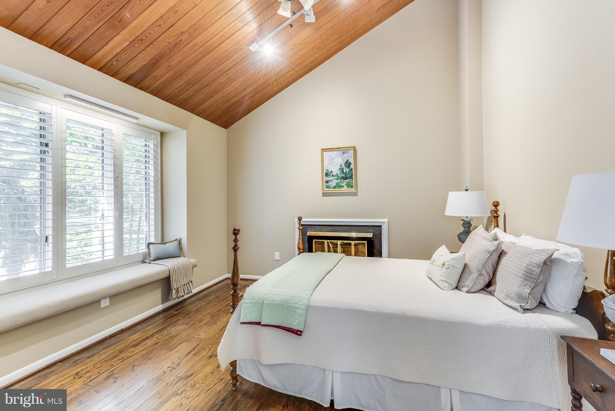240 Old Mill Bottom Road South Annapolis, MD 21409 - Photo 25 of 30 3rd Bedroom with Large Windows and WB Fireplace