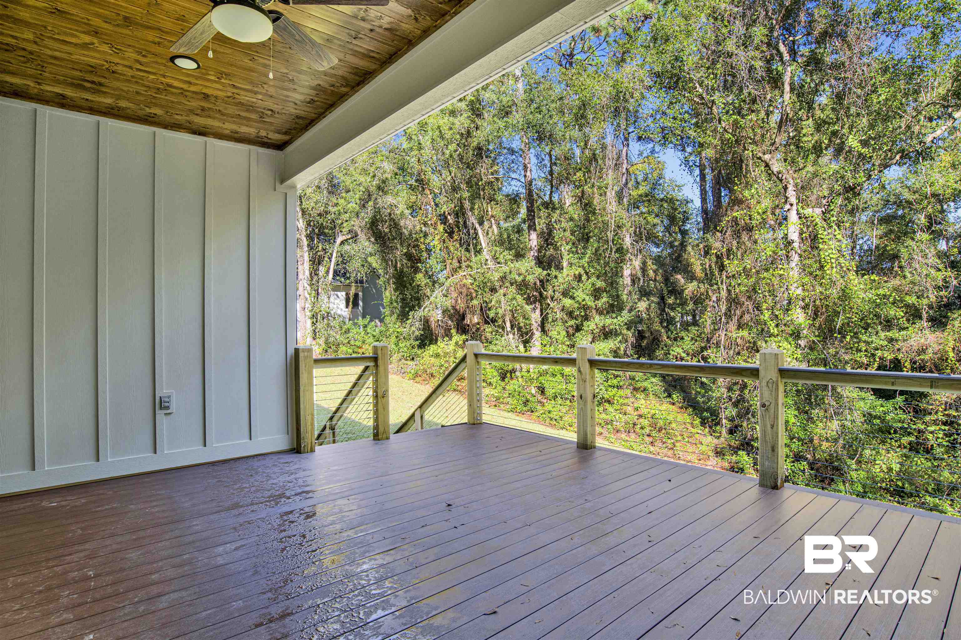 5 Long Leaf Circle Fairhope, AL 36532 - Photo 36 of 44 Wooden terrace featuring ceiling fan