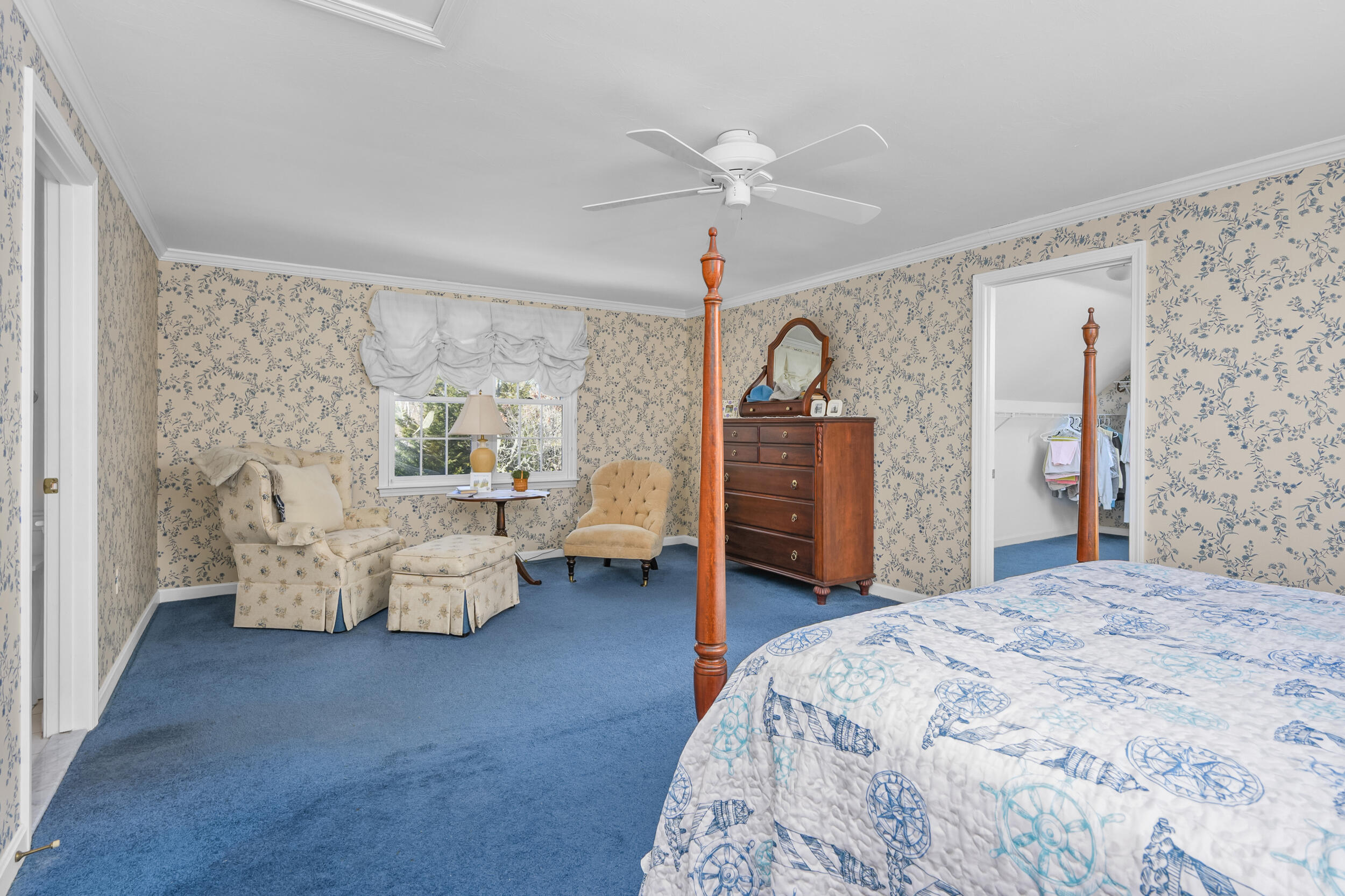 39 Jedidiah Way Chatham, MA 02633 - Photo 24 of 47 a spacious bedroom with a bed and a couch