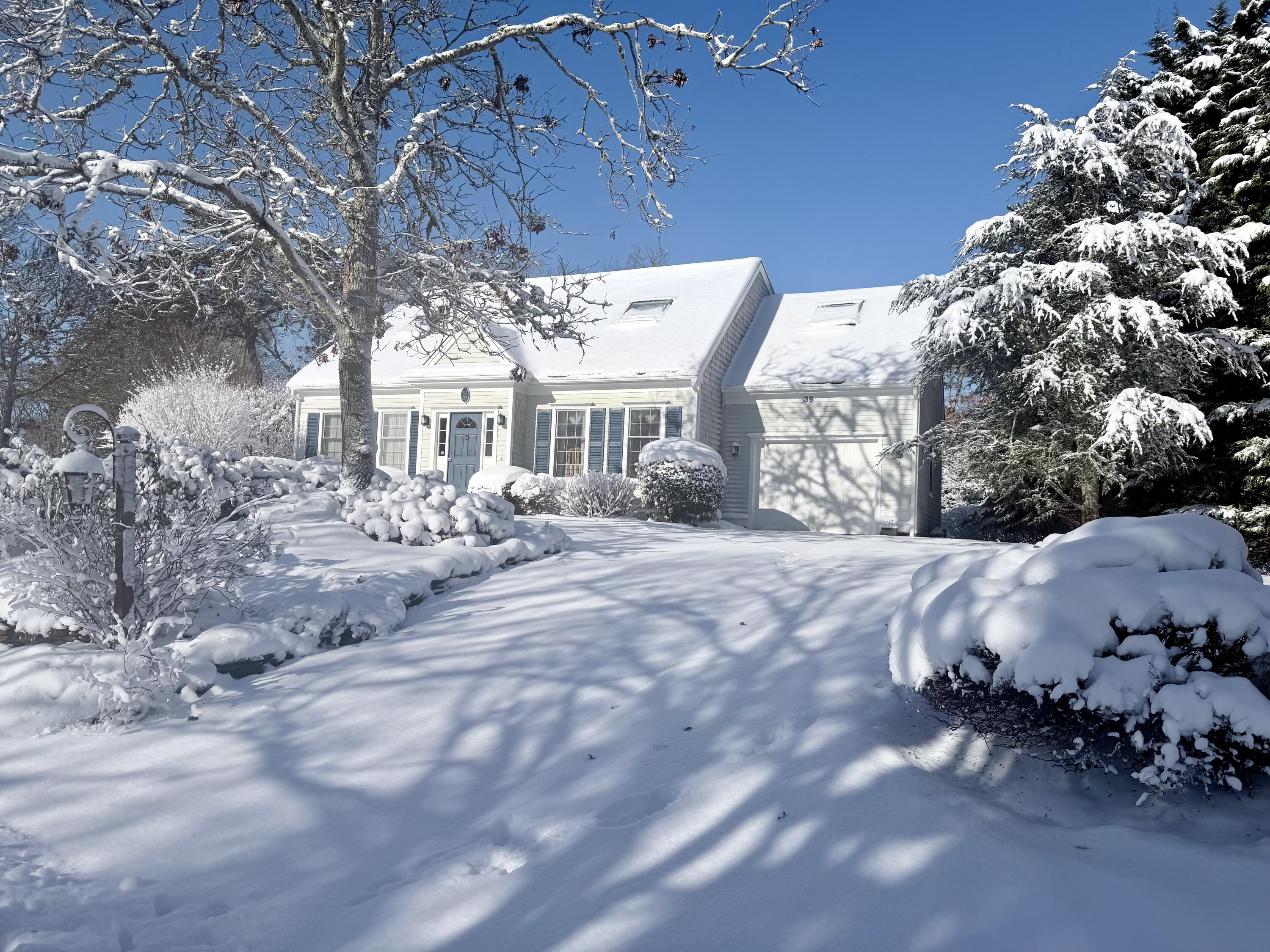 39 Jedidiah Way Chatham, MA 02633 - Photo 42 of 47 a view of a yard with a snow