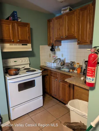 a kitchen with a sink a stove and cabinets