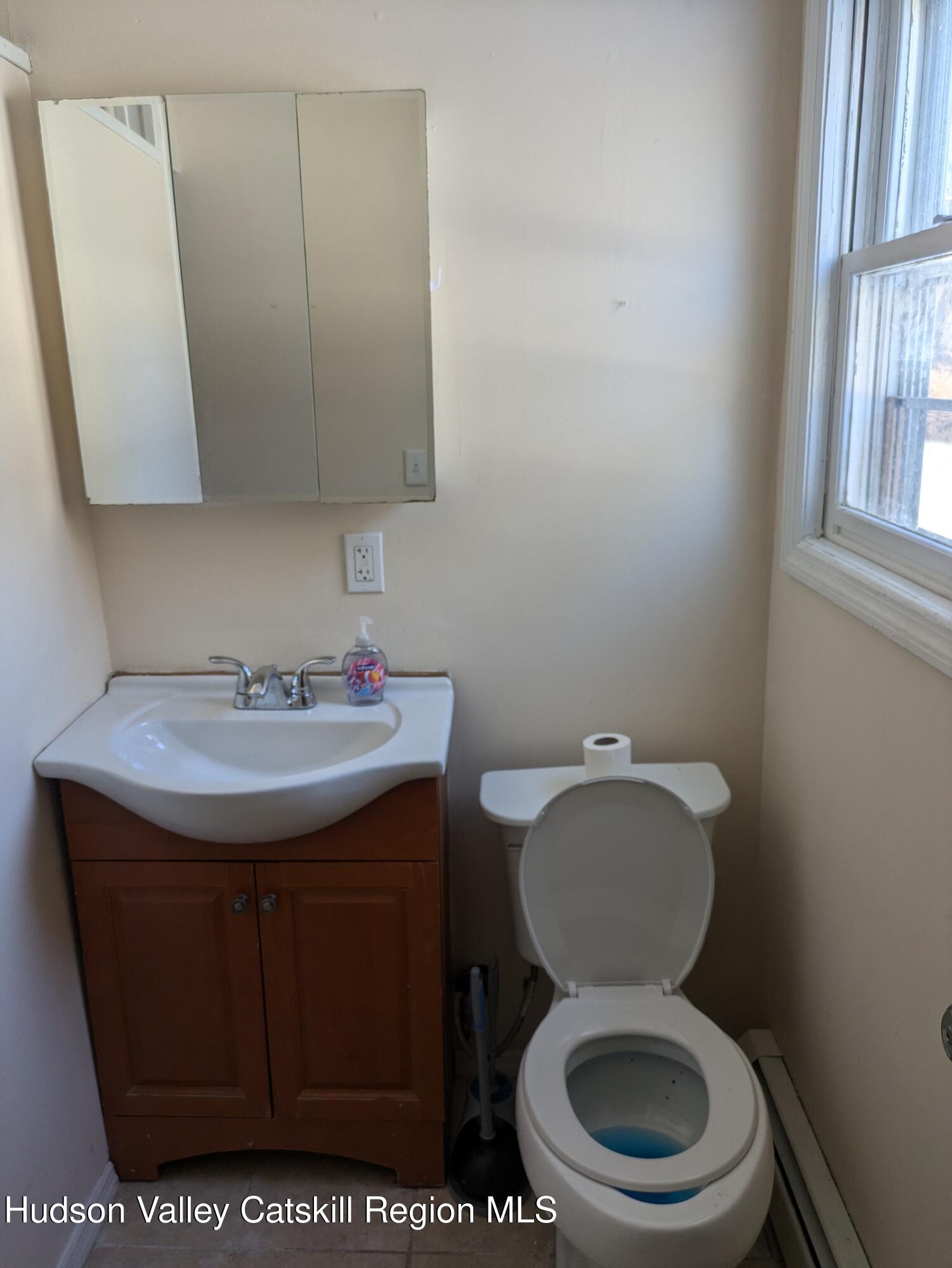 57 Samsonville Road Kerhonkson, NY 12446 - Photo 23 of 25 a bathroom with a toilet a sink and a mirror