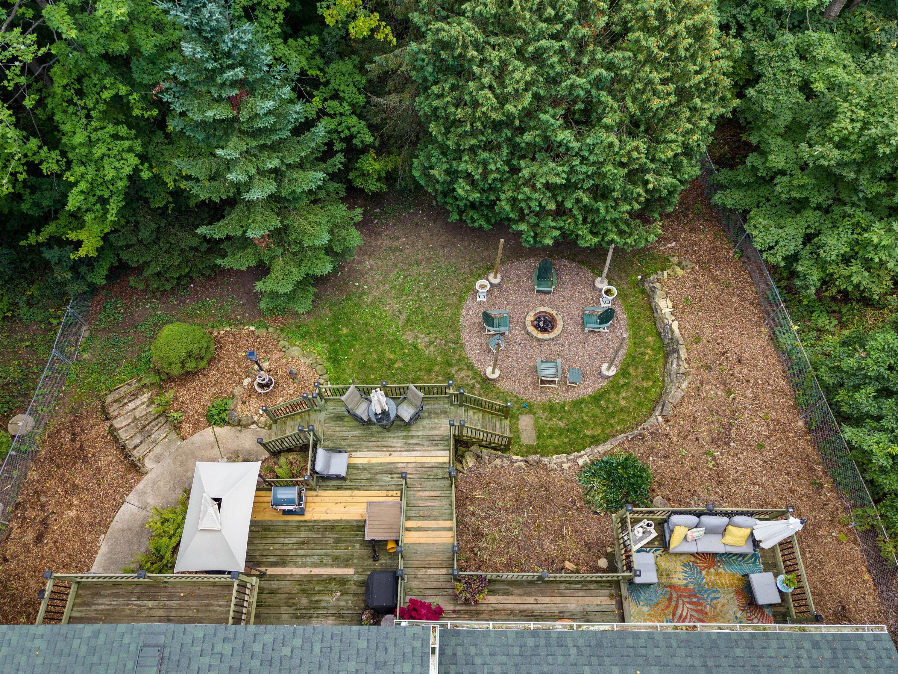 W6569 County Rd F Cascade, WI 53011 - Photo 62 of 67 Aerial of Backyard from Home