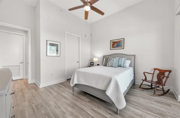 a room with gym equipment