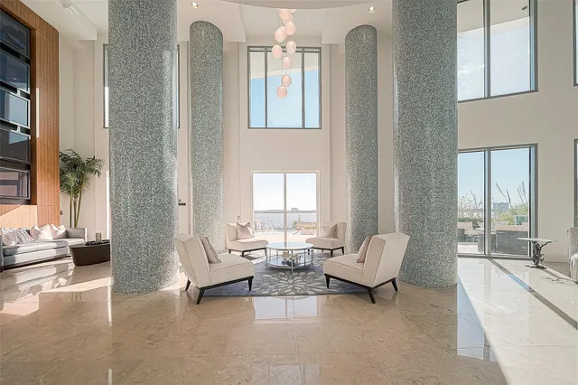 a view of a golf course with a garden