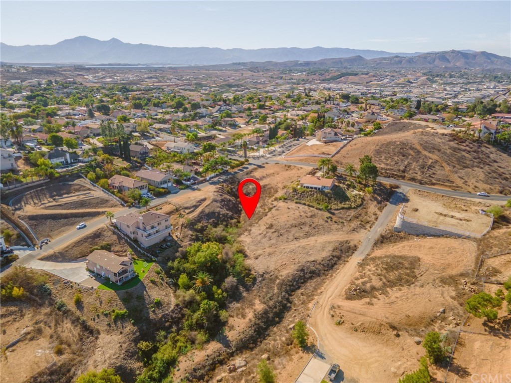 a view of city and mountain