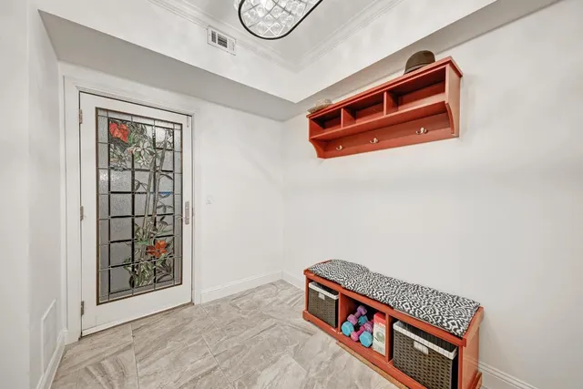 a view of a city with tall buildings