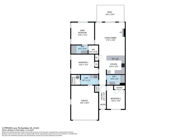 $369,900 | 23 TIPHNE Lane, Lynchburg, VA 24502