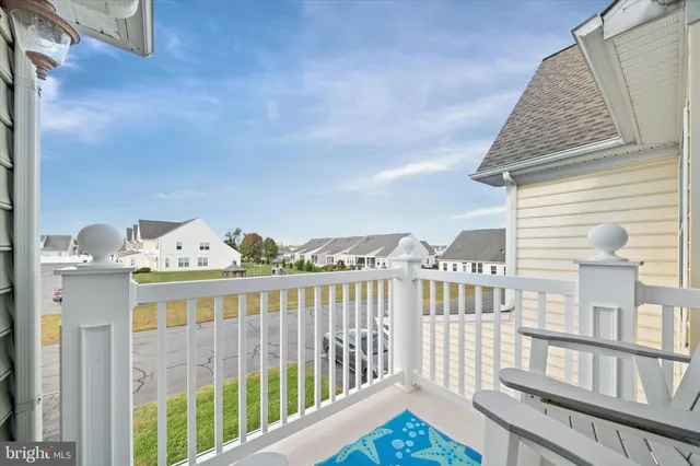 a view of a city from a balcony