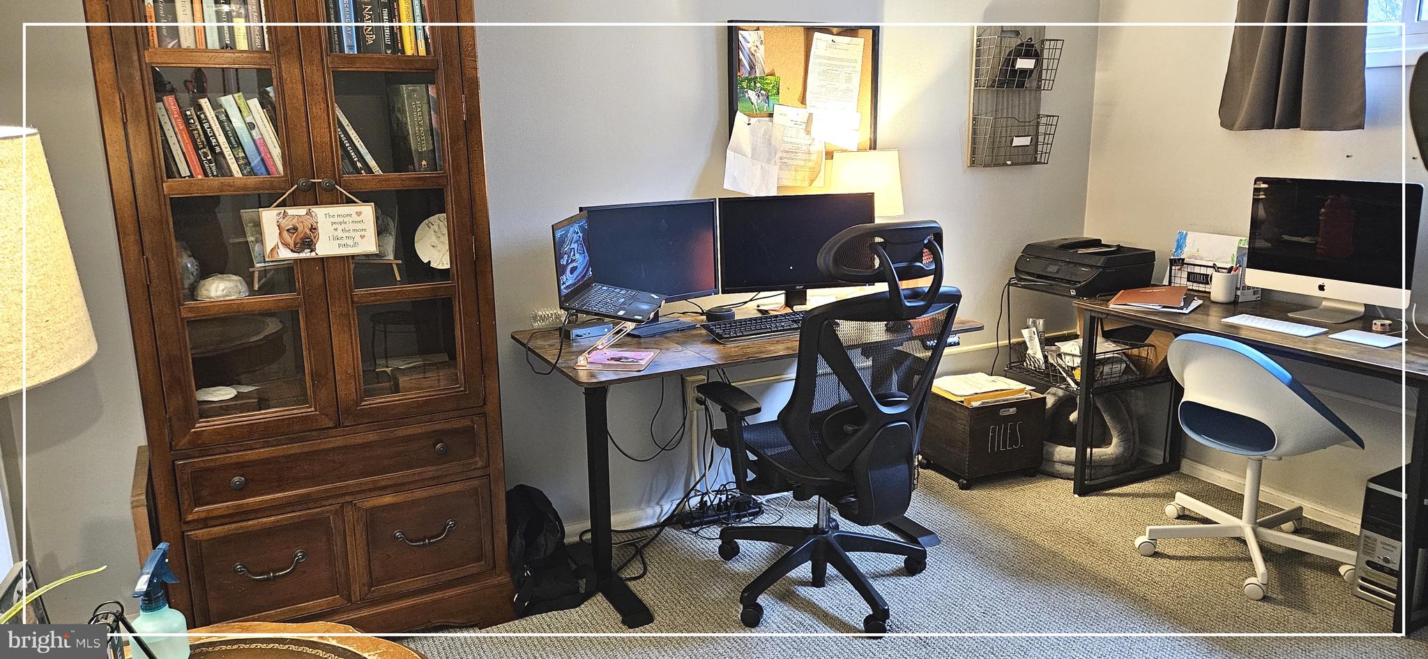1109 Grinnell Road Wilmington, DE 19803 - Photo 27 of 29 a view of workspace with wooden floor windows