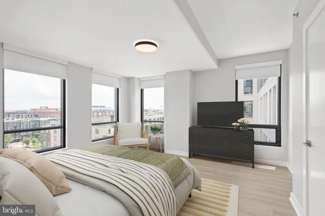 a view of a workspace with furniture