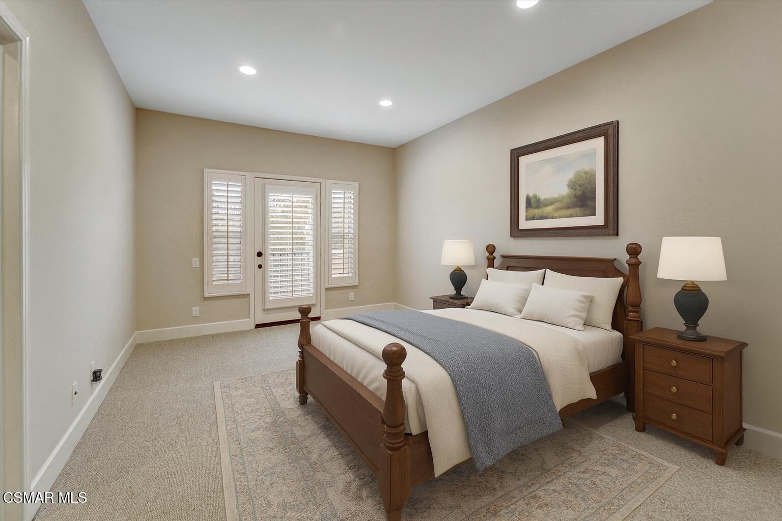 4101 Laurelview Drive Moorpark, CA 93021 - Photo 29 of 49 a bedroom with a bed and a night stand