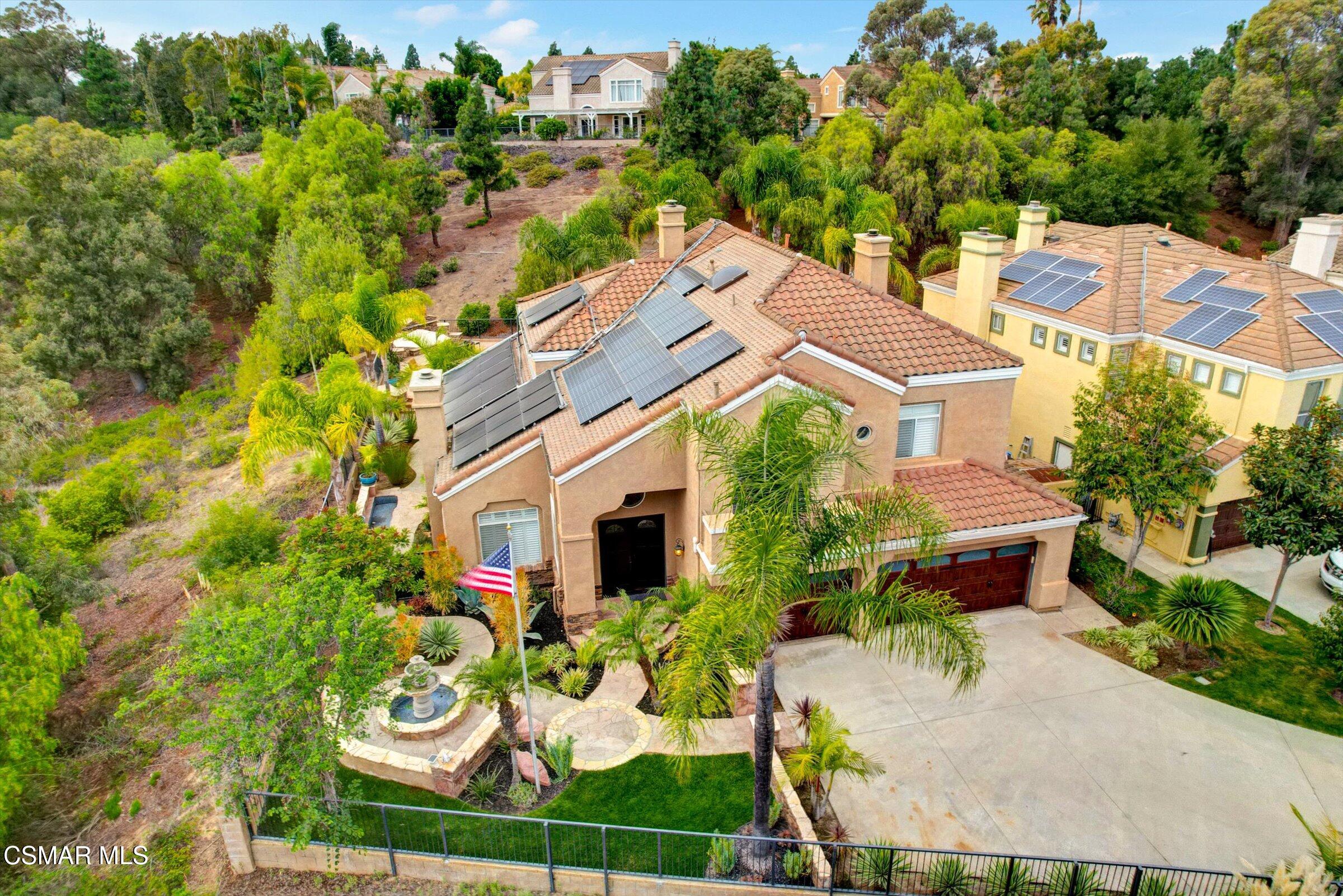 4101 Laurelview Drive Moorpark, CA 93021 - Photo 41 of 49 an aerial view of a house with swimming pool and garden