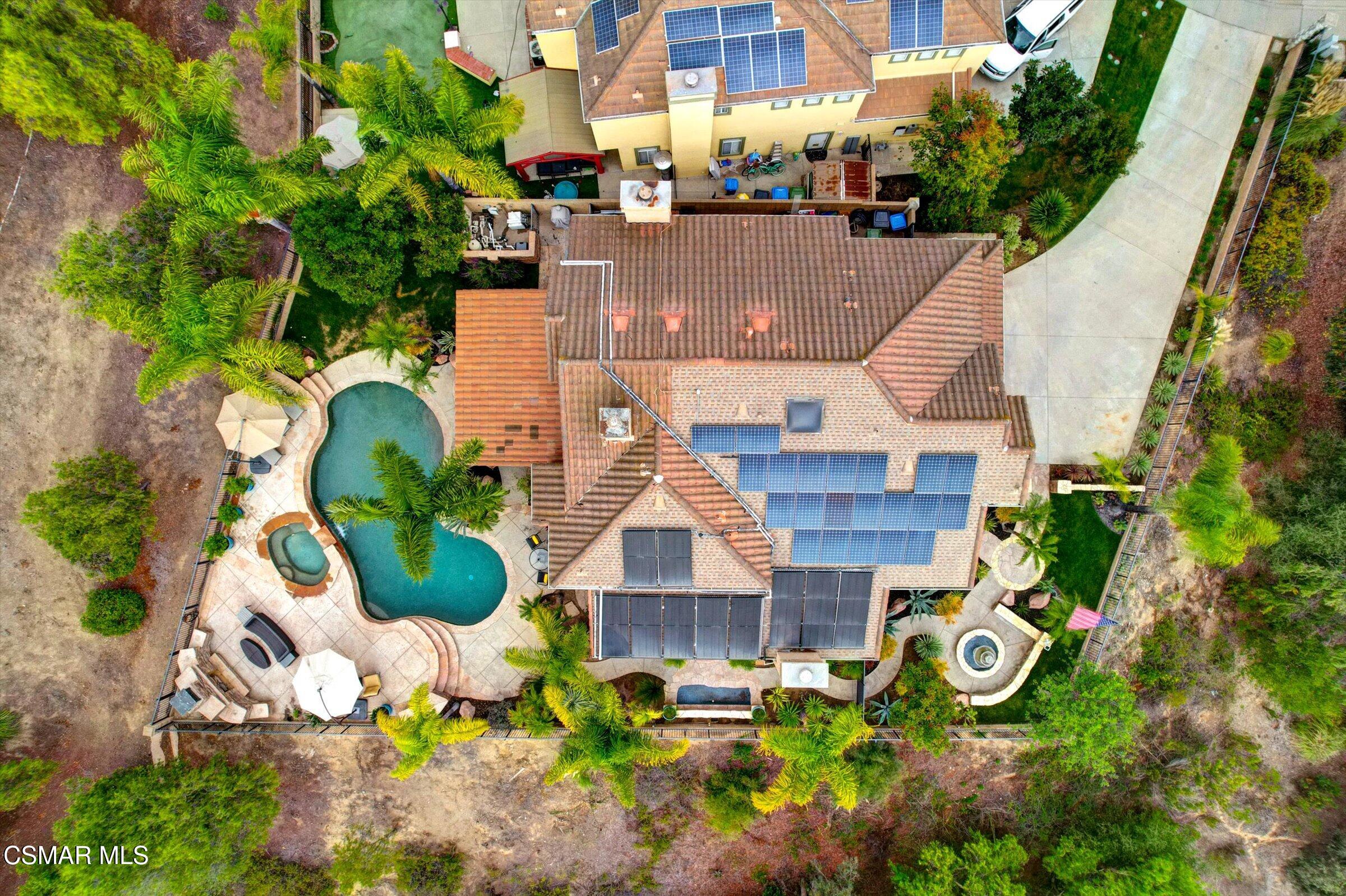 4101 Laurelview Drive Moorpark, CA 93021 - Photo 49 of 49 an aerial view of a house with a yard and large trees