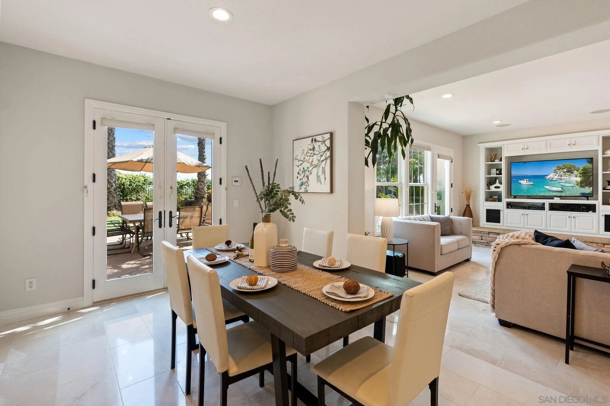 15583 Rising River Place South San Diego, CA 92127 - Photo 24 of 61 a view of a dining room with furniture window and outside view