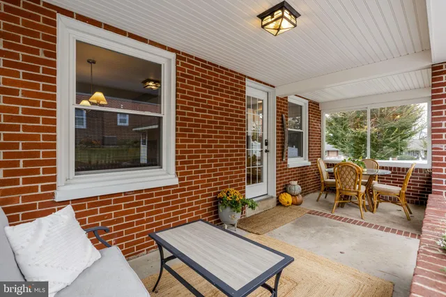 a outdoor space with furniture