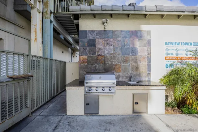 a view of a city from a building