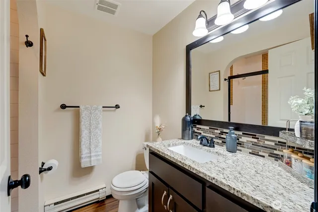 a bed room with a bed and a book shelf