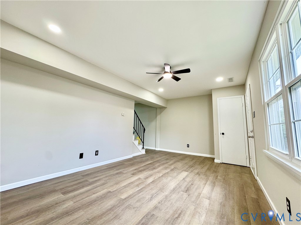 403 Roxana Road Henrico, VA 23075 - Photo 15 of 42 Recessed lighting and a ceiling fan illuminate the