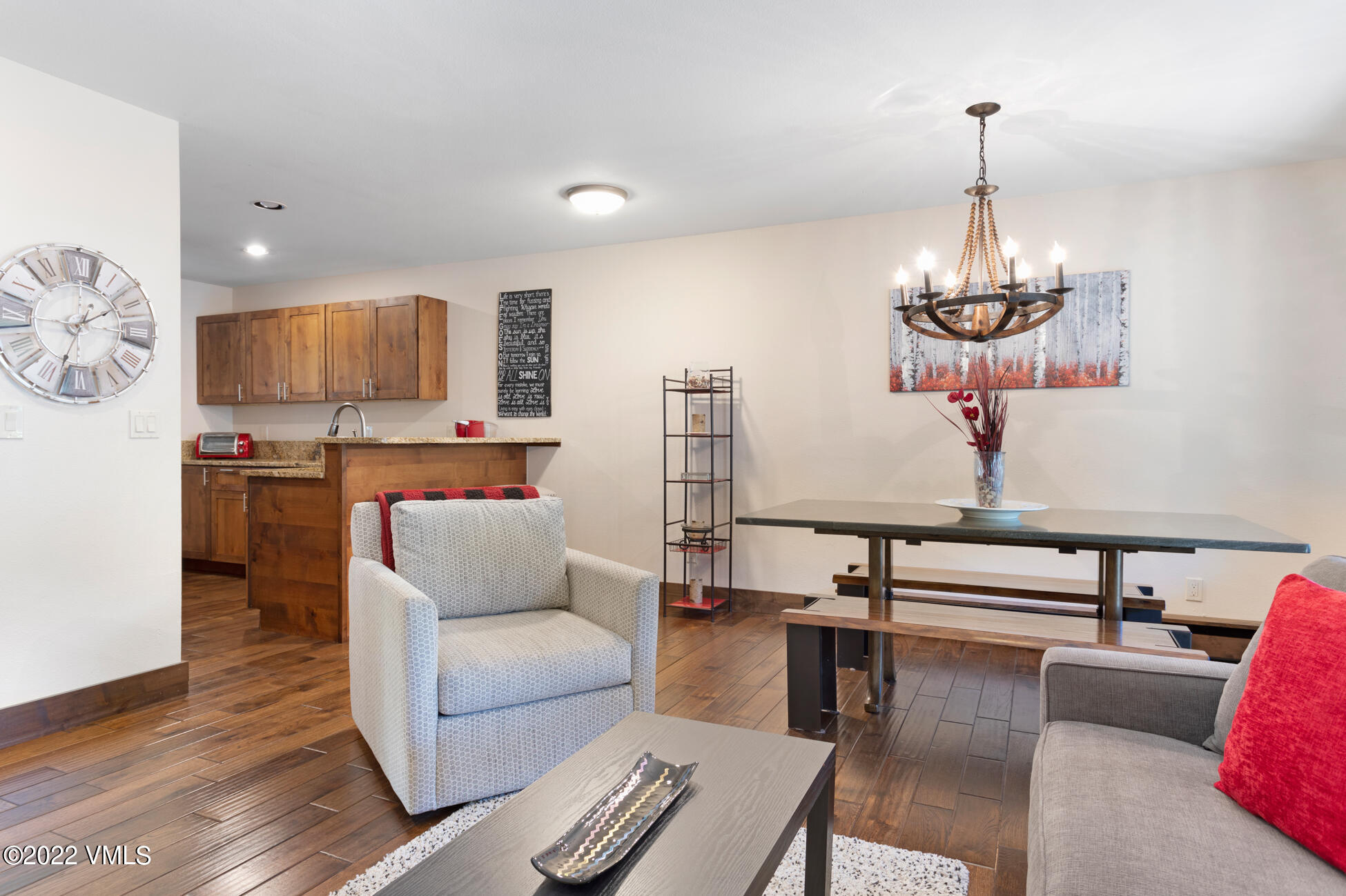 132 Eagle Road, Unit B Avon, CO 81620 - Photo 11 of 38 a living room with furniture and a wooden floor