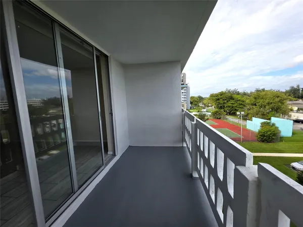a view of balcony
