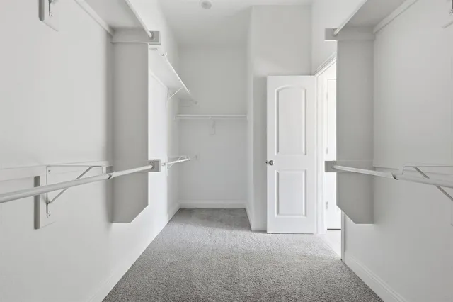 a view of a walk in closet