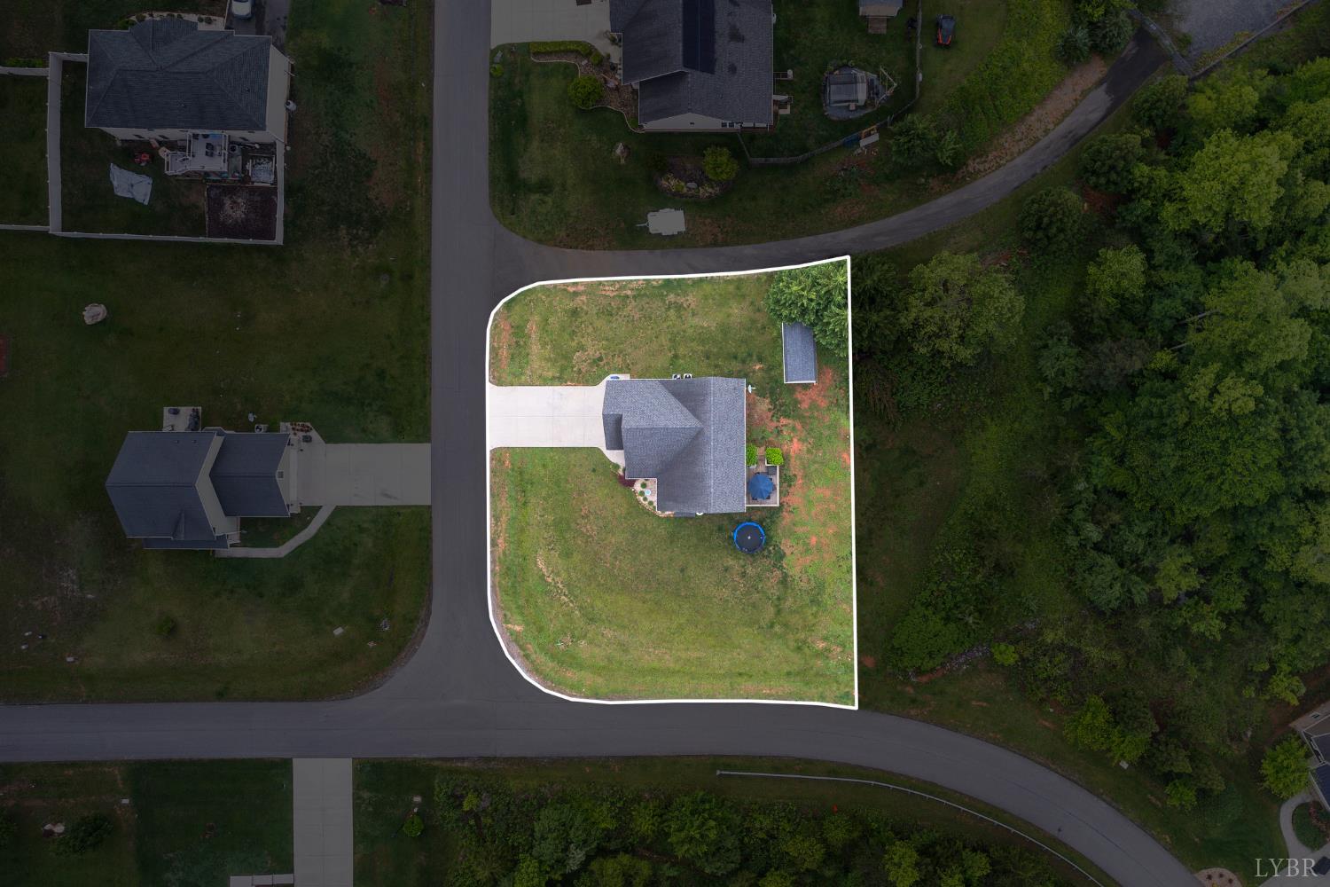 314 Cooper Way Evington, VA 24550 - Photo 40 of 44 an aerial view of a swimming pool