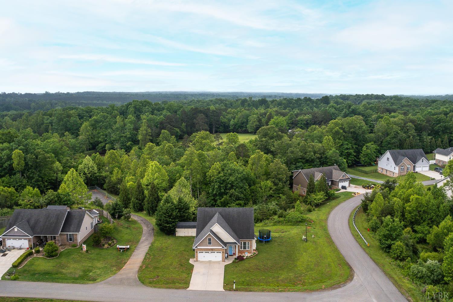 314 Cooper Way Evington, VA 24550 - Photo 4 of 44 an aerial view of a house with outdoor space