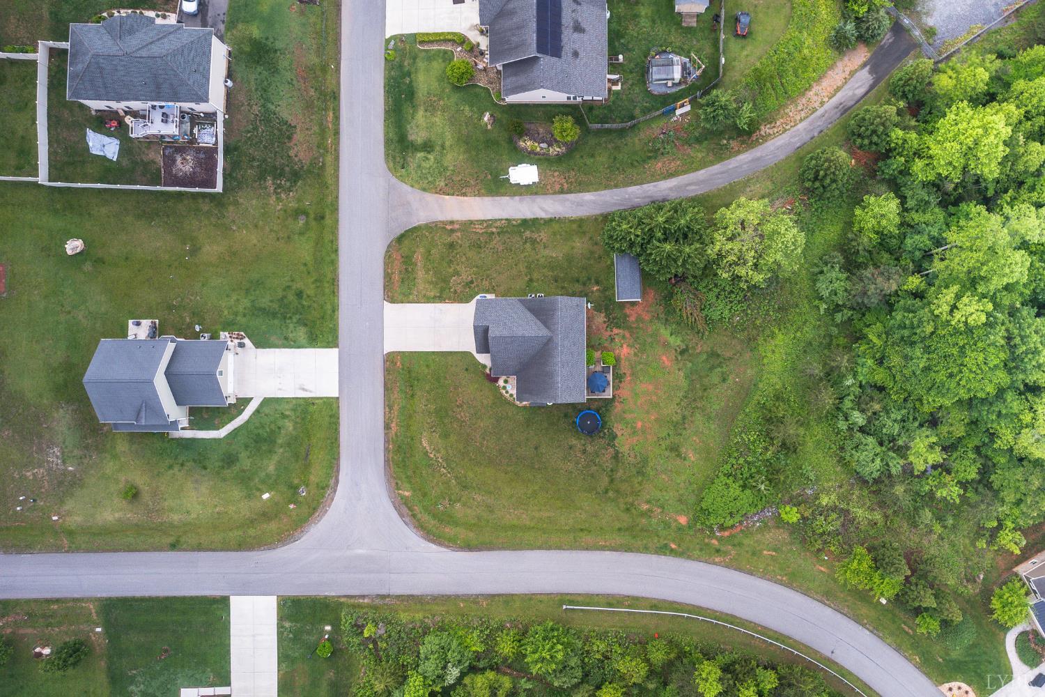 314 Cooper Way Evington, VA 24550 - Photo 43 of 44 an aerial view of a residential houses with outdoor space and street view